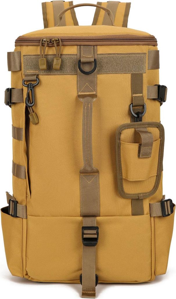 Angelausrüstungstasche, Rucksack mit großer Kapazität und Rutentaschen, wasserdichter Angelrucksack aus Oxford-Gewebe, vielseitiger Organizer f...