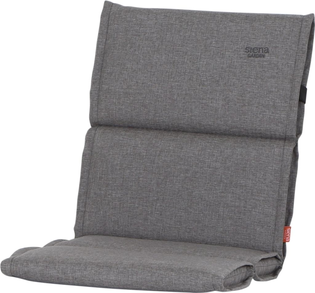 Auflagekissen >Stella< in silber, 100% Polypropylen - 96x3x46cm (BxHxT)