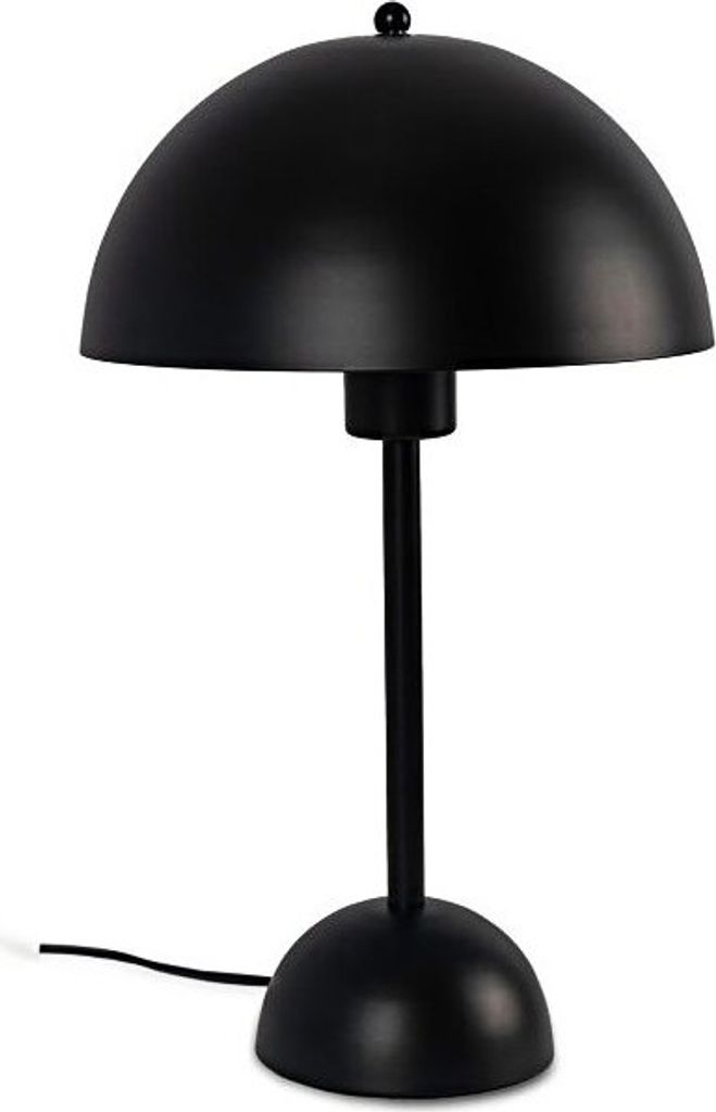 Tischleuchte Metall Pilzform Akku Schwarz – Modernes Design trifft Funktionalität