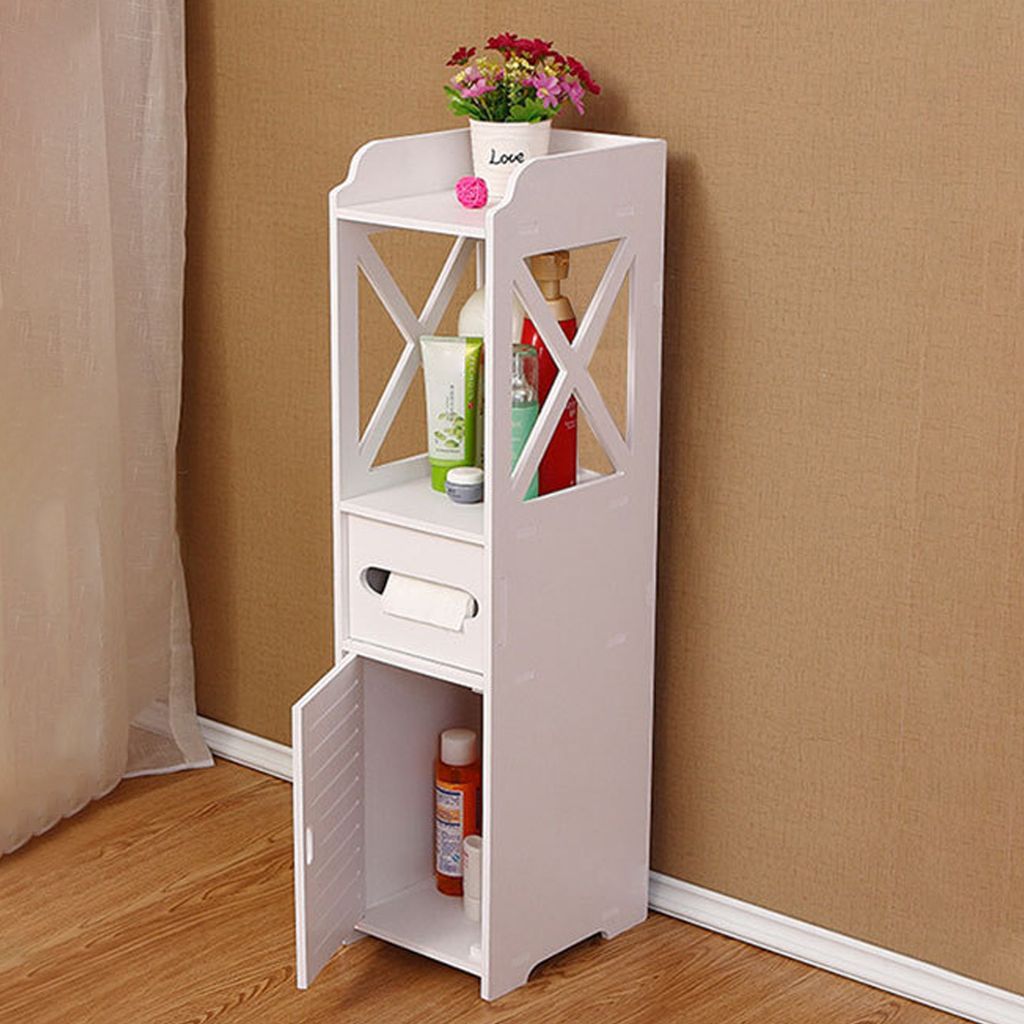 Freistehender Toilettenpapierhalter, Toilettenpapieraufbewahrungsregal, Toilettenpapieraufbewahrung, Badezimmerregal, Toilettenpapierhalter-Schrank