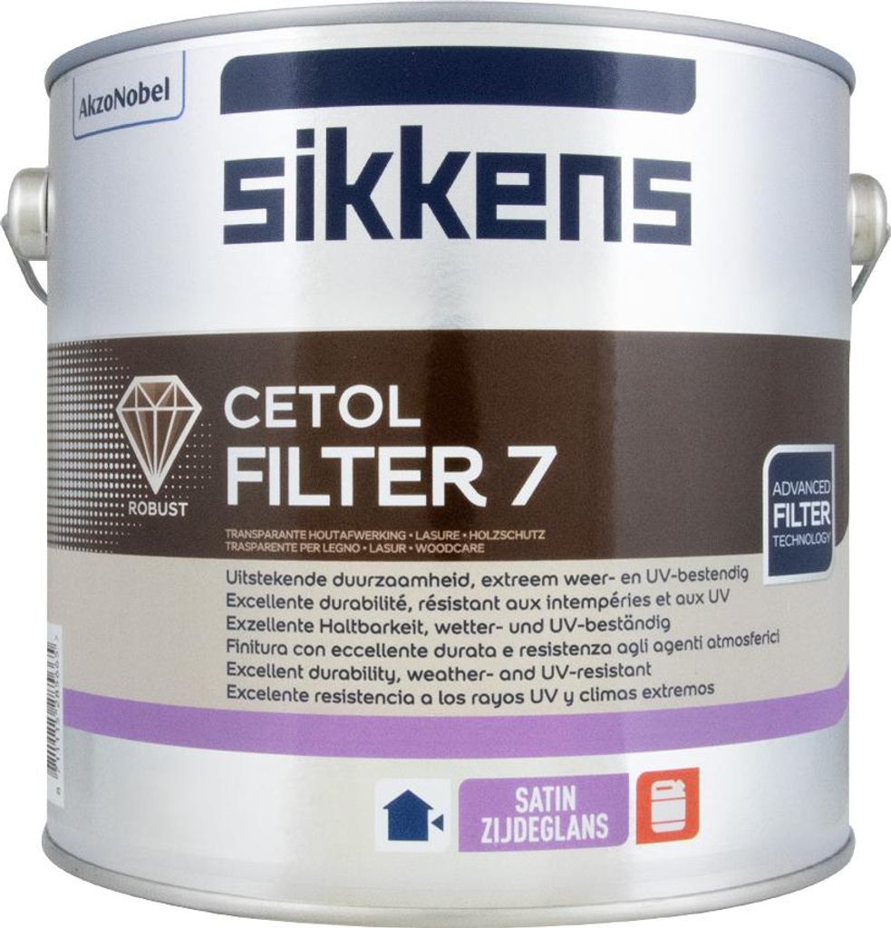 Sikkens Cetol Filter 7 Plus Dickschicht Holzlasur Ebenholz 2500ml