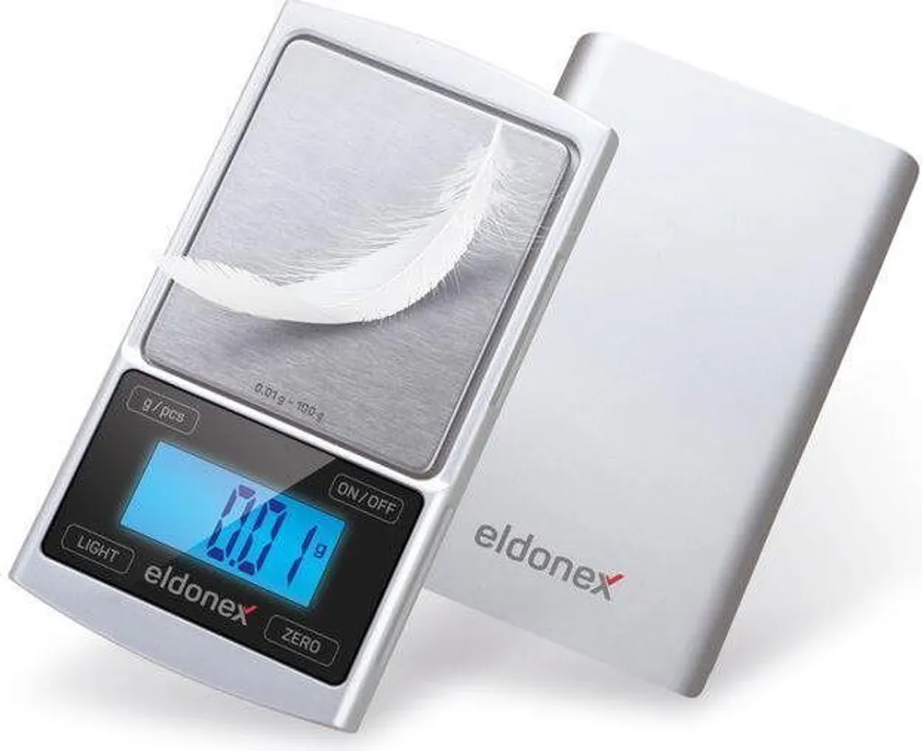 Balance de précision au centième ELDONEX DiamondPro 500g x 0,01g Argent