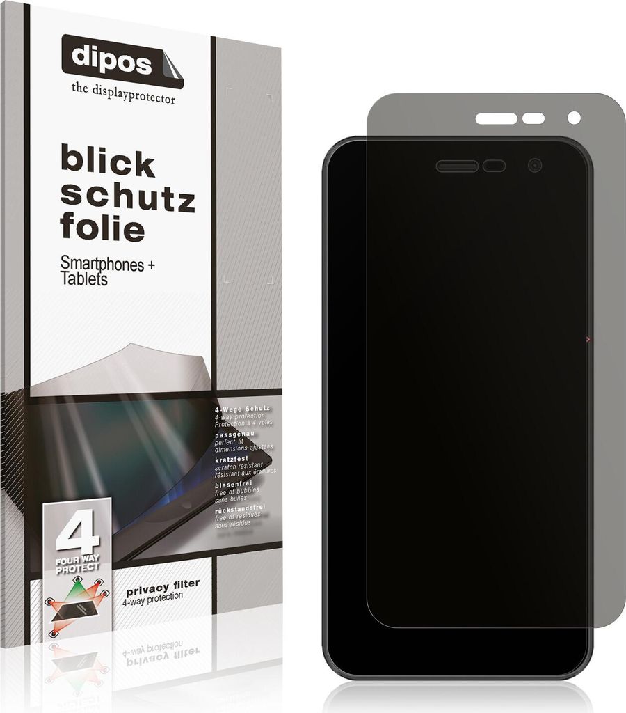 Blickschutzfolie für Bmobile AX1077 matt Schutzfolie Folie Display Schutz dipos
