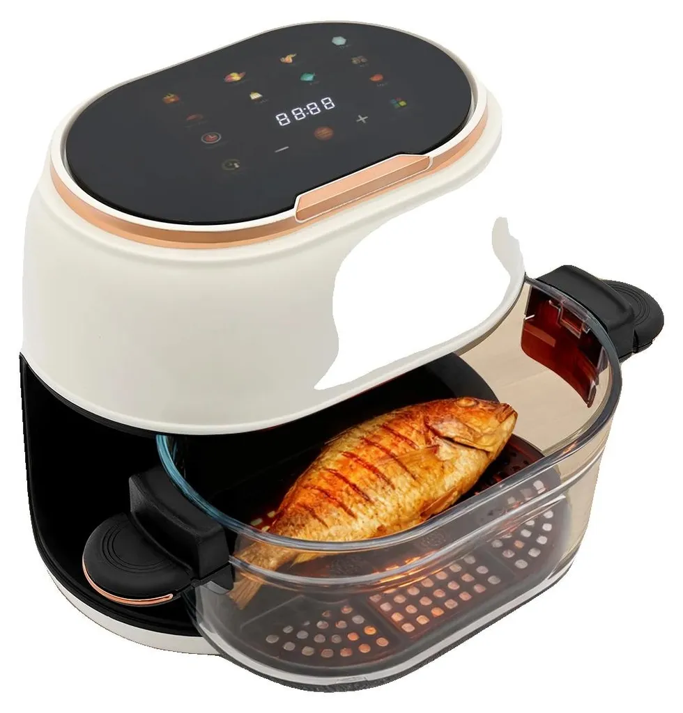 Friteuse air chaud 4L pour cuisine saine - Idéal repas rapides et légers