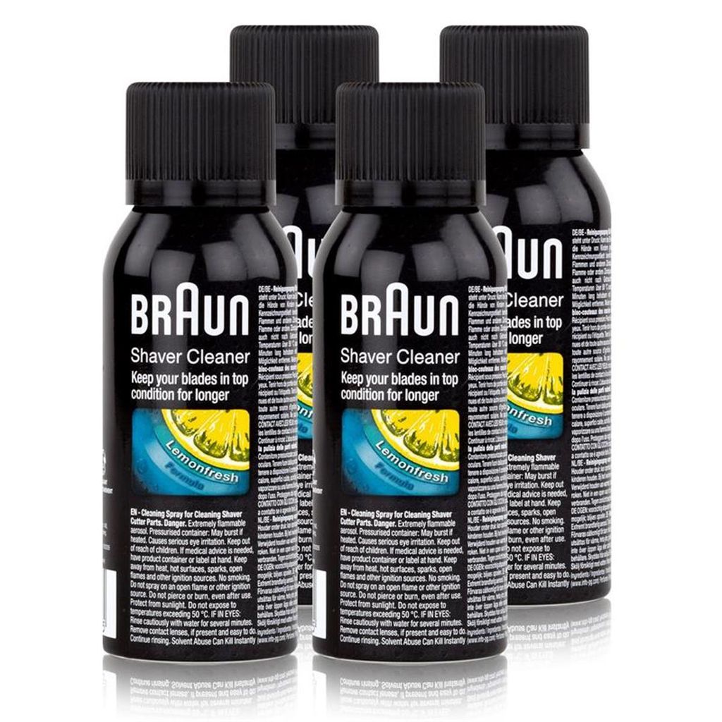 4x Braun Shaver Cleaner - Reinigungsspray