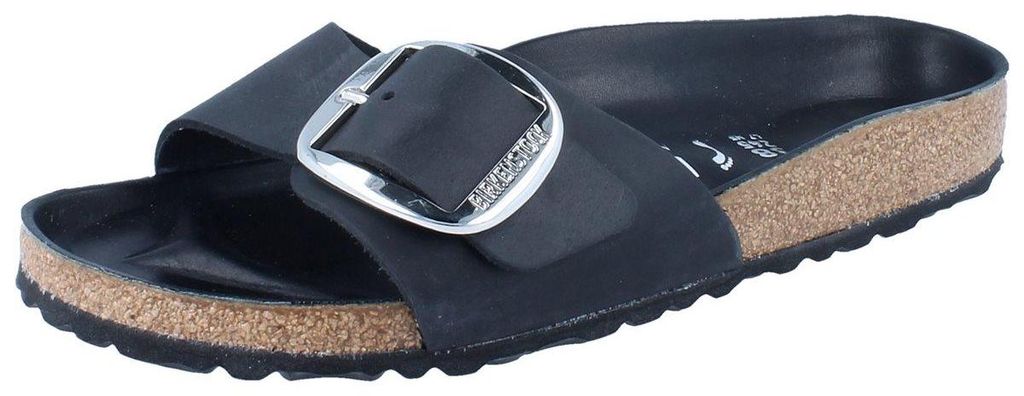 BIRKENSTOCK Madrid Big Buckle schwarz schmale Weite geöltes Produktbild 