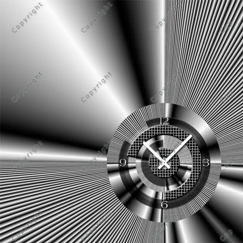 Dixtime 5025 Horloge Murale Design 30x30cm - Moderne & Silencieuse