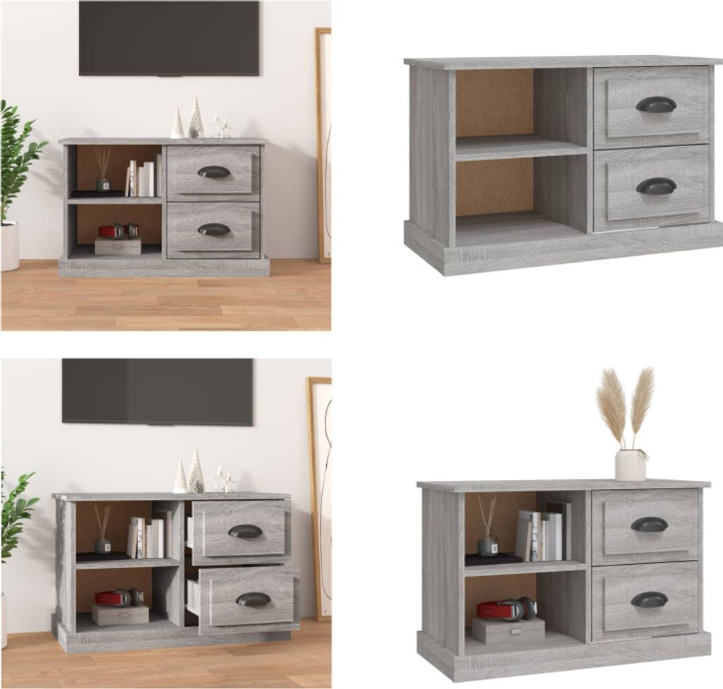 vidaXL TV Schrank Grau Sonoma 73x35,5x47,5 cm Holzwerkstoff - TV-Schrank - TV-Schränke - TV-Möbel - TV-Ständer
