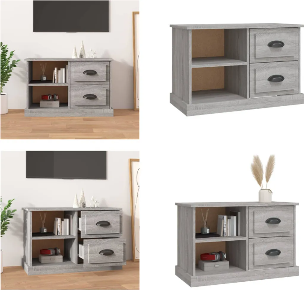 Mobile TV vidaXL 73x35,5x47,5 cm - Legno Grigio Sonoma Moderno