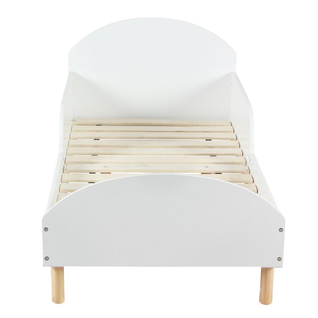 Kinderbett Weiß mit Rausfallschutz & Lattenrost, Juniorbett Produktbild 
