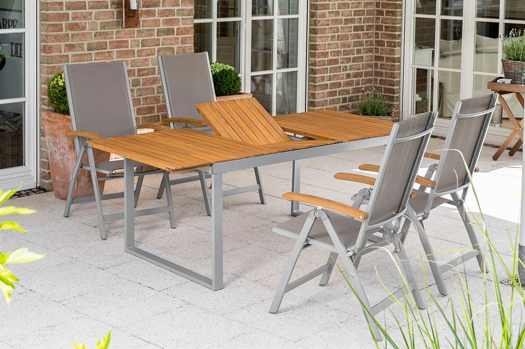 Merxx Gartenmöbelset Naxos 5tlg. Aluminium, | Kaufland.de