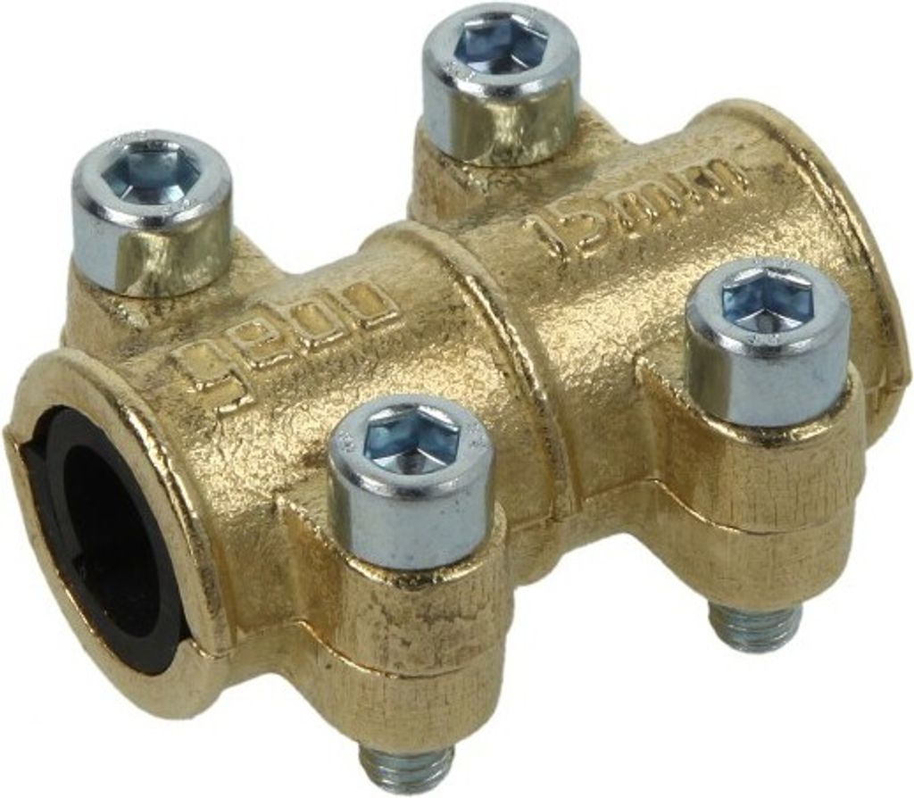 GEBO Armaturen Messingdichtschellen, für Kupferrohre, Typ MD, 15mm, 1 Stk.