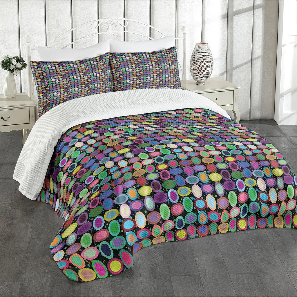 Set Letto ABAKUHAUS 220x220cm Multicolore Anti-Macchia e No-Stiro