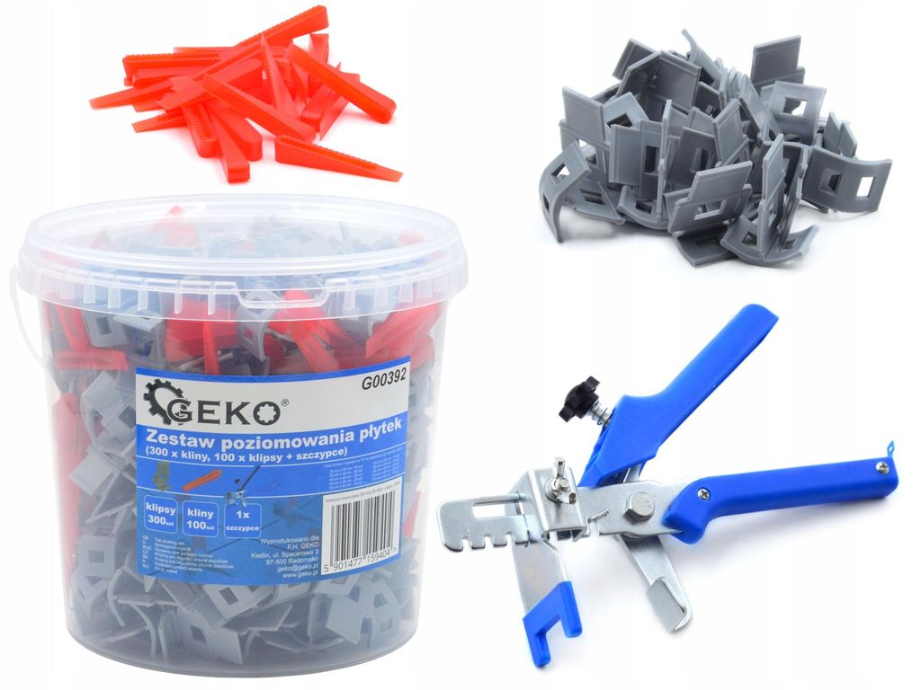 GEKO Vyrovnávací systém na obklady a dlažbu s klínky a Obrázek produktu 