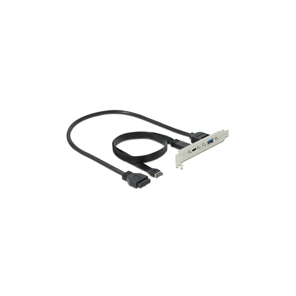 Delock 89934 Pannello Posteriore USB-C e USB-A 3.1 Gen 2 50cm