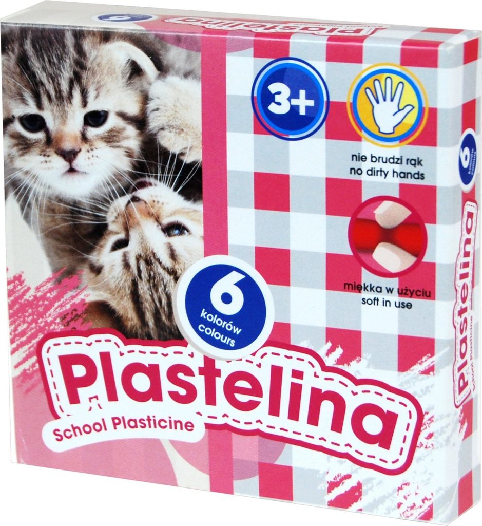 Knetmasse 6 Farben Astra Cats