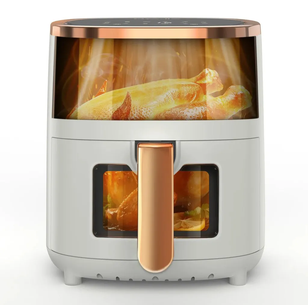 Friteuse sans Huile 1800W - 8 Programmes et Fenêtre de Cuisson 6L