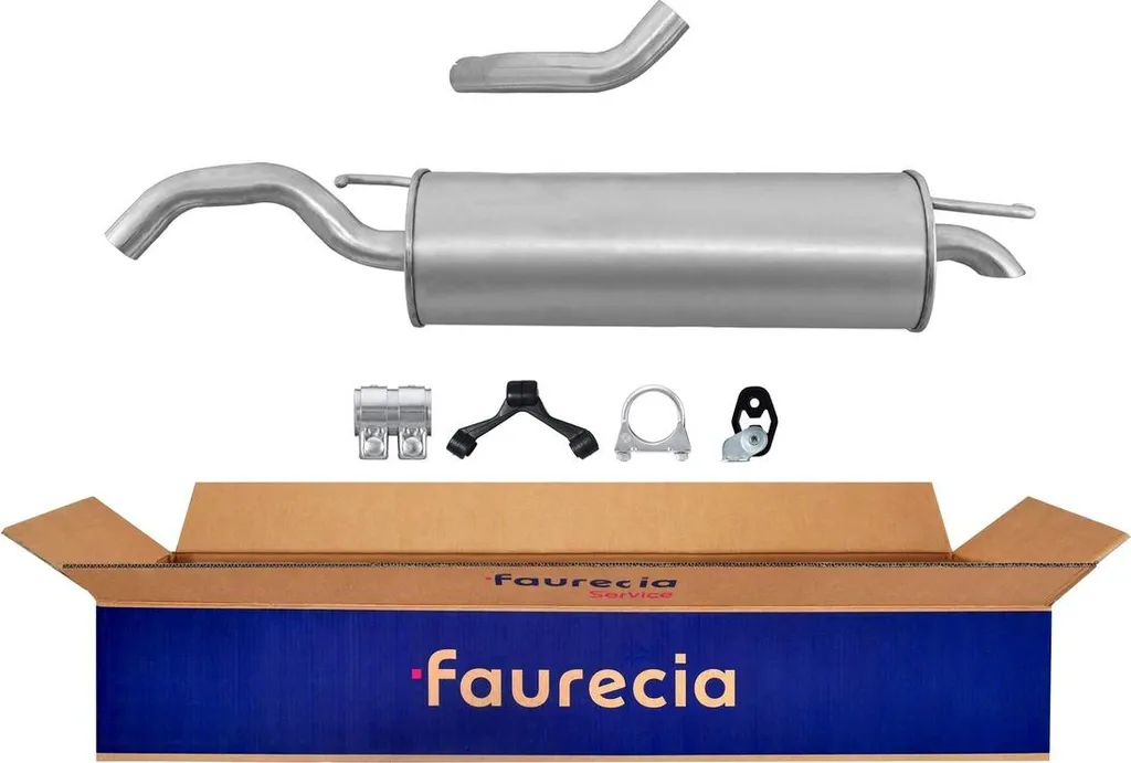 Silencieux arrière anticorrosion Faurecia Expertise pour SEAT LEON III