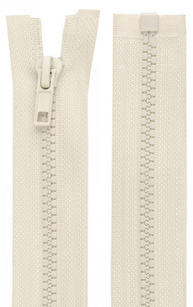 1 Reißverschluss Profil 5mm 50 cm teilbar, Autolock creme