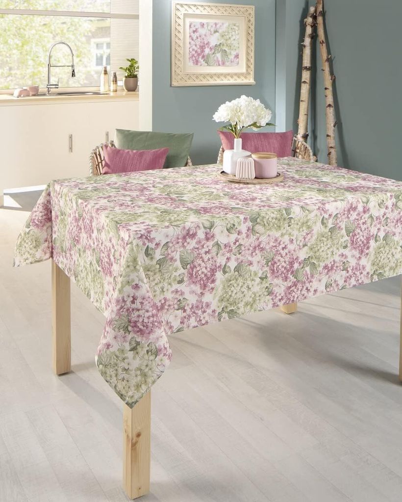 Baumwolle Tischdecke Hortensi – 130 x 160 cm