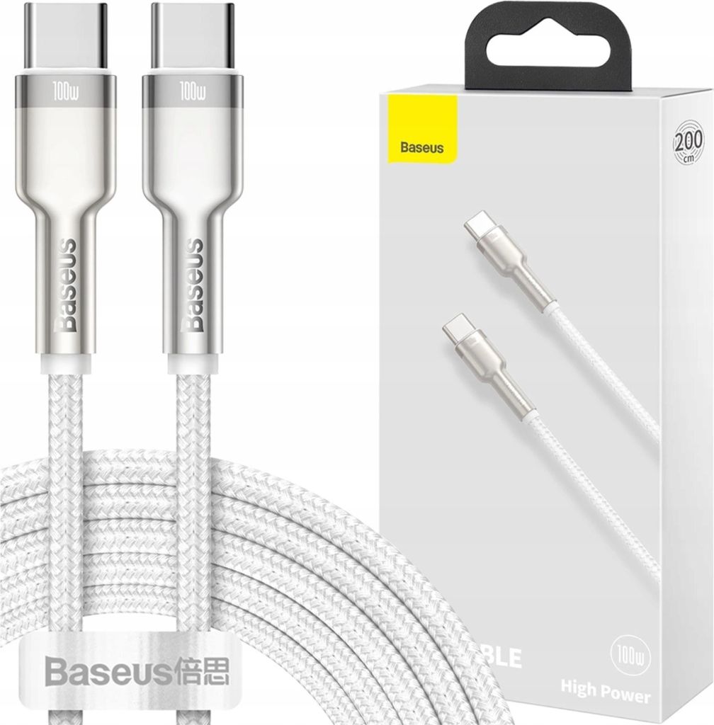 Baseus CATJK-C02 cavo per cellulare Bianco 1 m USB C Immagine del prodotto 