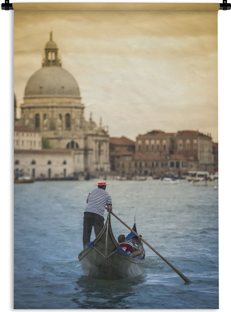 MuchoWow Wandteppich Wandbehang Italien - Gondel - Canal Grande - Wasser 120x180 cm Tapisserie Dekoration Wandtuch - Schlafzimmer - Dekorationen ...