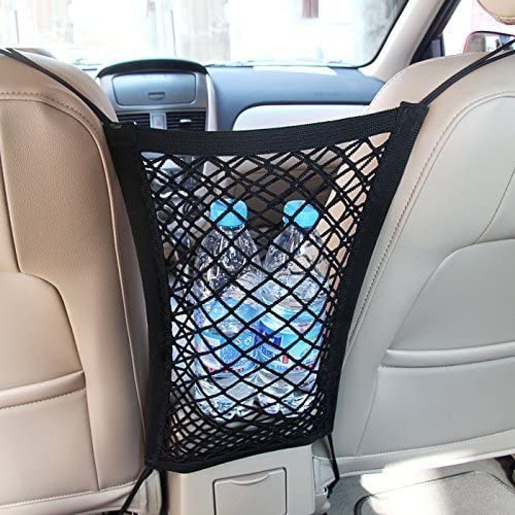 für Auto Van SUV Kofferraumnetz Kofferraum Gepäcknetz Universal Auto Netz Größe: 110 x 60 cm Schutznetz mit 4 Haken 