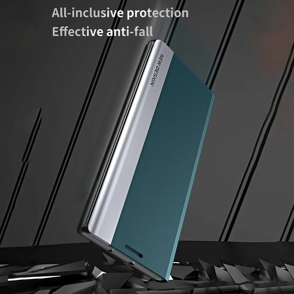 Cover Xiaomi Redmi Note 14 Pro 5G in Pelle e Placcato Nero Elegante - 4