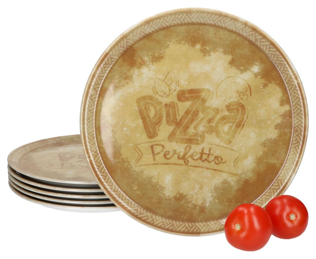 6 szt. Talerzy do pizzy Perfetto, żółte, średnica 31,5 cm, Zdjęcie produktu 