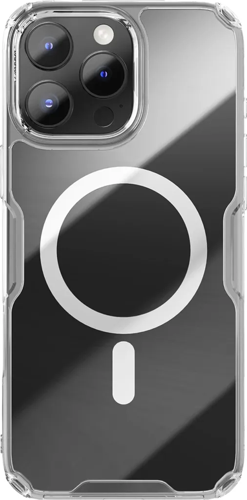 Nillkin Nature Pro iPhone 16 Pro Magnetica Bianco Trasparente - Cover MagSafe