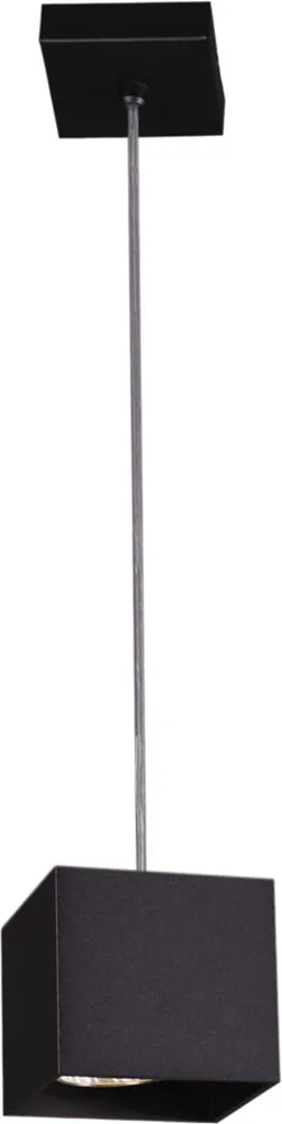 Suspension de Cuisine KUBIK Noire pour Îlot Central - Luminaire GU10 70cm