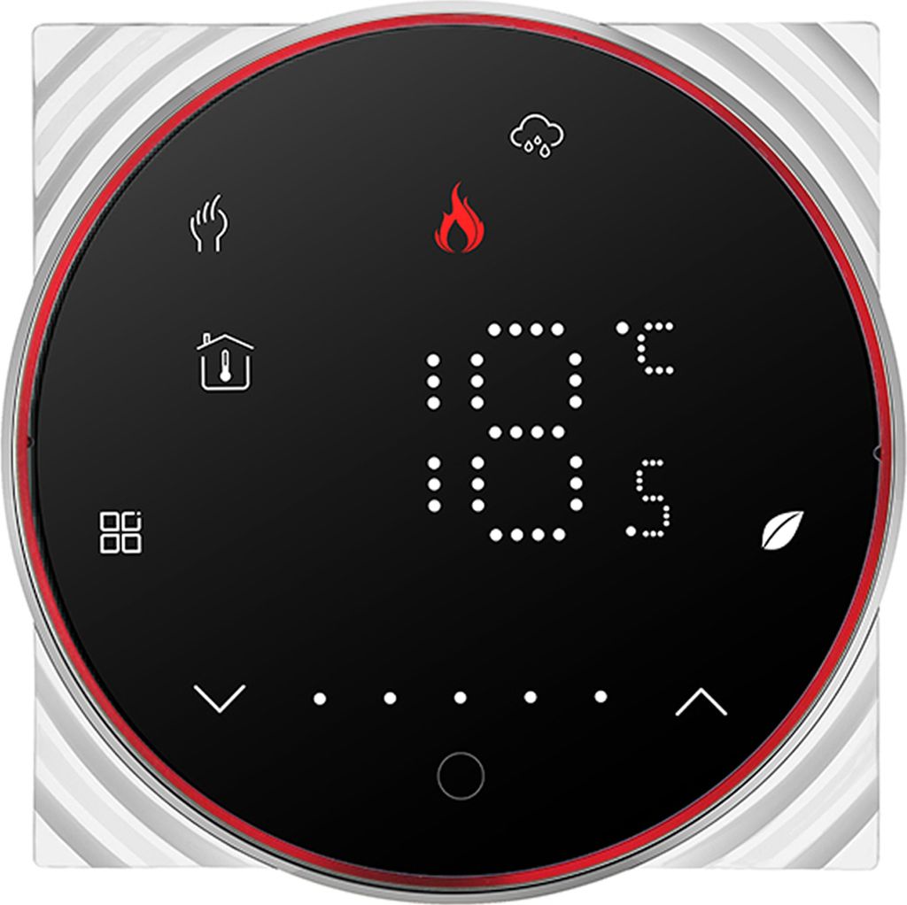 Smart Thermostat, Dimmbarer Lichtfarbe für 16A Elektroheizung Fußbodenheizung, Programmierbarer Raumthermostat Digital Thermostat Wandthermostat
