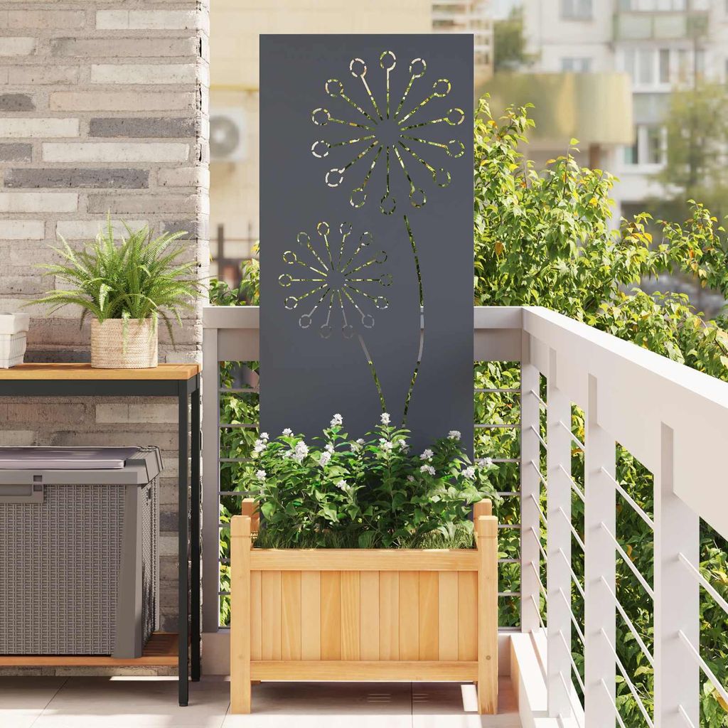 Garten Sichtschutz-Leinwand Anthrazit 50 x 140 cm