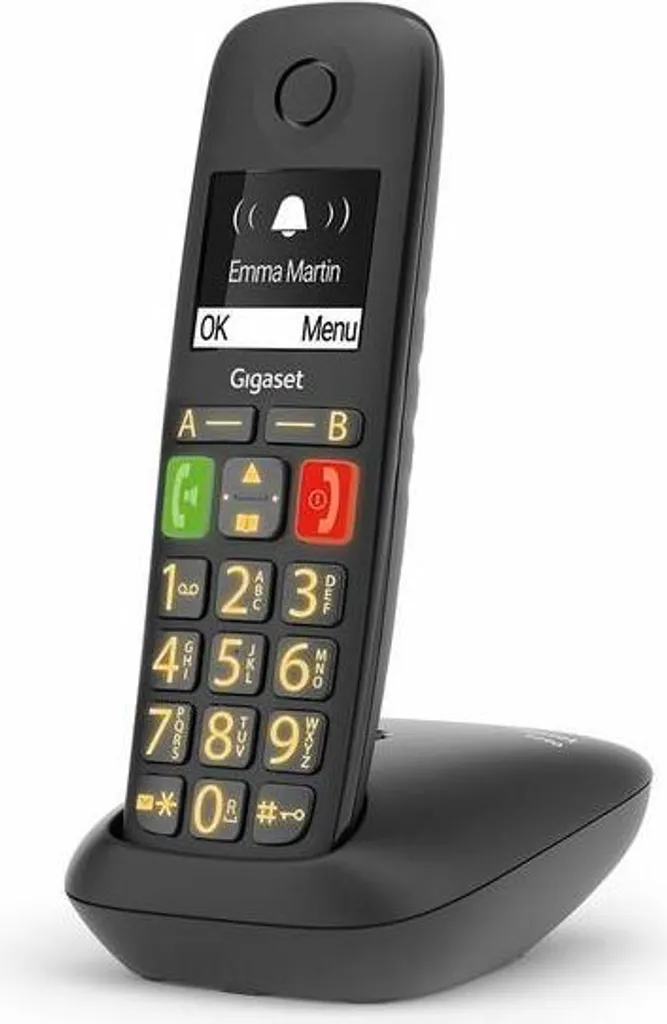 Gigaset E290 Téléphone Fixe Analogique DECT avec Large Écran Noir - 4