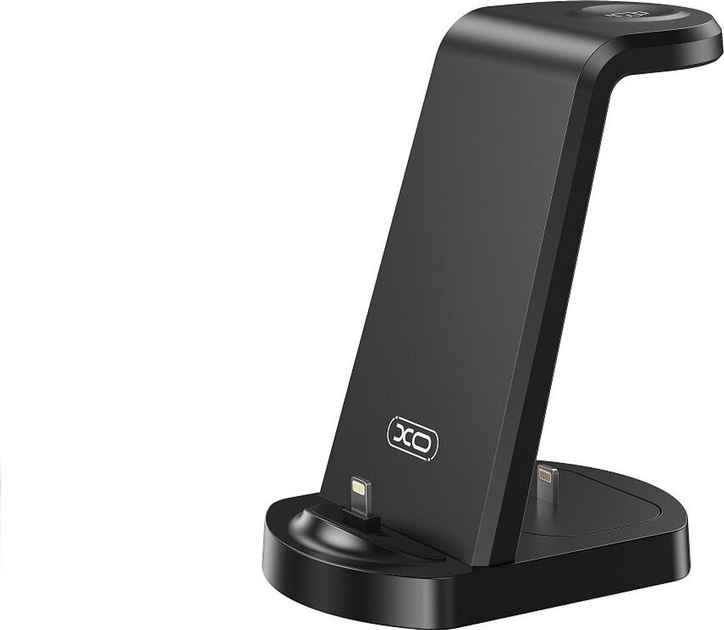XO 3in1 Ladeständer WX035 mit iPhone-Anschluss 15W schwarz