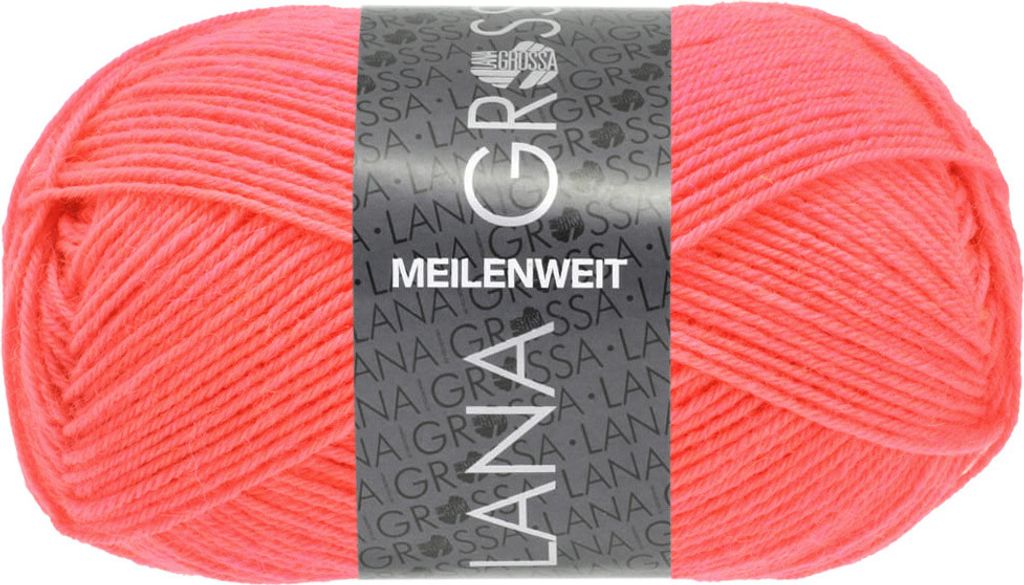 Lana Grossa Meilenweit 50 g (4-fach Sockenwolle), Farbe:1411 - Lachs