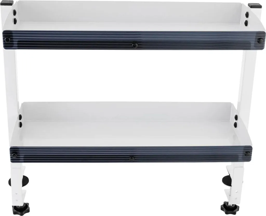 Support de rangement de bureau à fixer sans percer - Double niveau - 6
