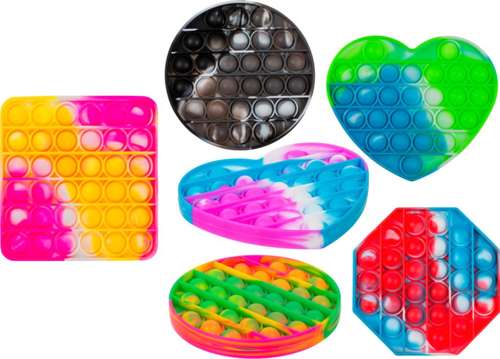 Fidget Pop Toy diverse Formen und Farben Anti Stress Bubble Pop Trend Push it