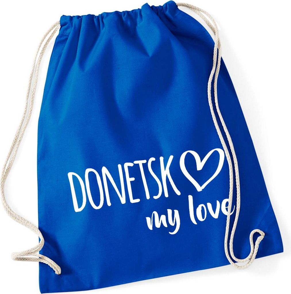 Huuraa Turnbeutel Donetsk my love 12 Liter Bright Royal Produktbild 