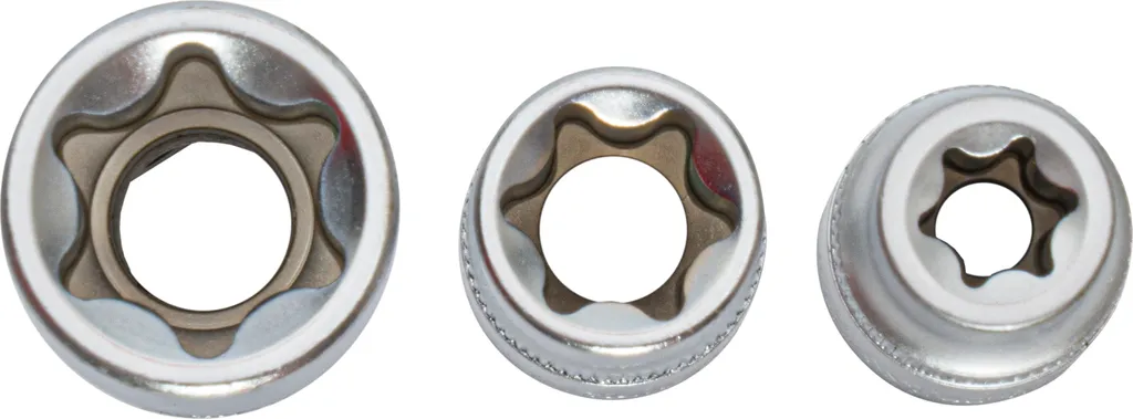 Démontez facilement vos vis Torx avec ce jeu de douilles 1/2 E10-E24 - 6