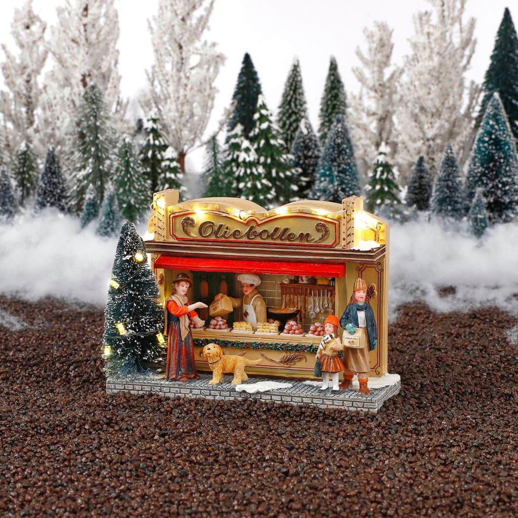 Antevia 3D-Weihnachtskarten – 10 Stück Mit Umschlägen & Weihnachtsdorf-Motiv