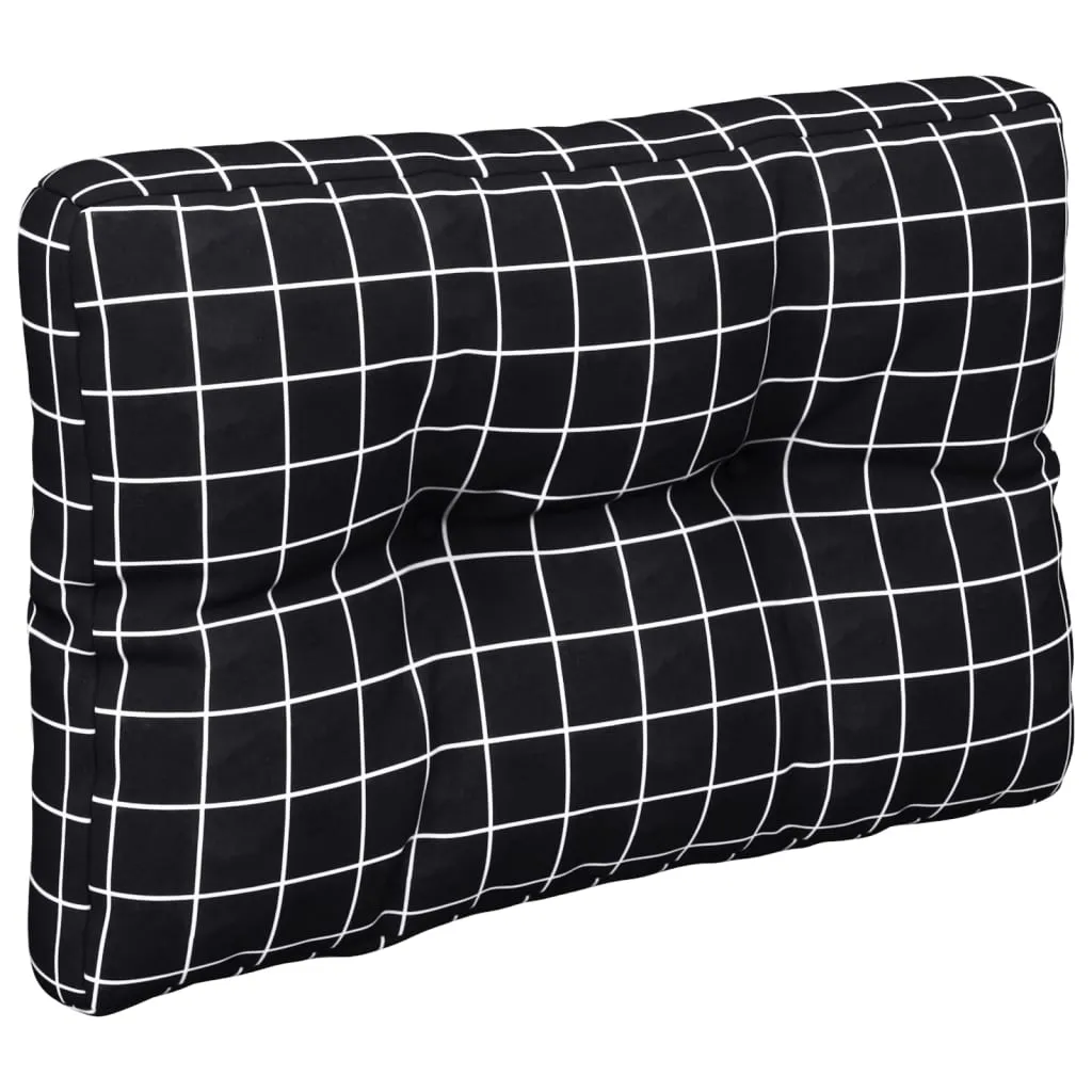 vidaXL Set di Cuscini per Pallet 2 PCS Nero 150 x 40 x 8 cm, Cuscino Rettangolare Moderno in Tessuto Oxford, per Giardino e terrazza, Resistente all'Acqua e Comodo