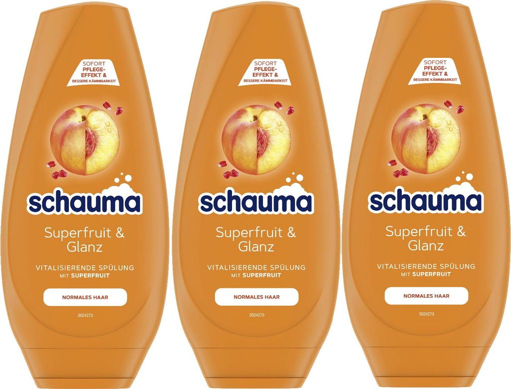 SCHAUMA Spülung Superfruit & Glanz, 3x 250ml Produktbild 