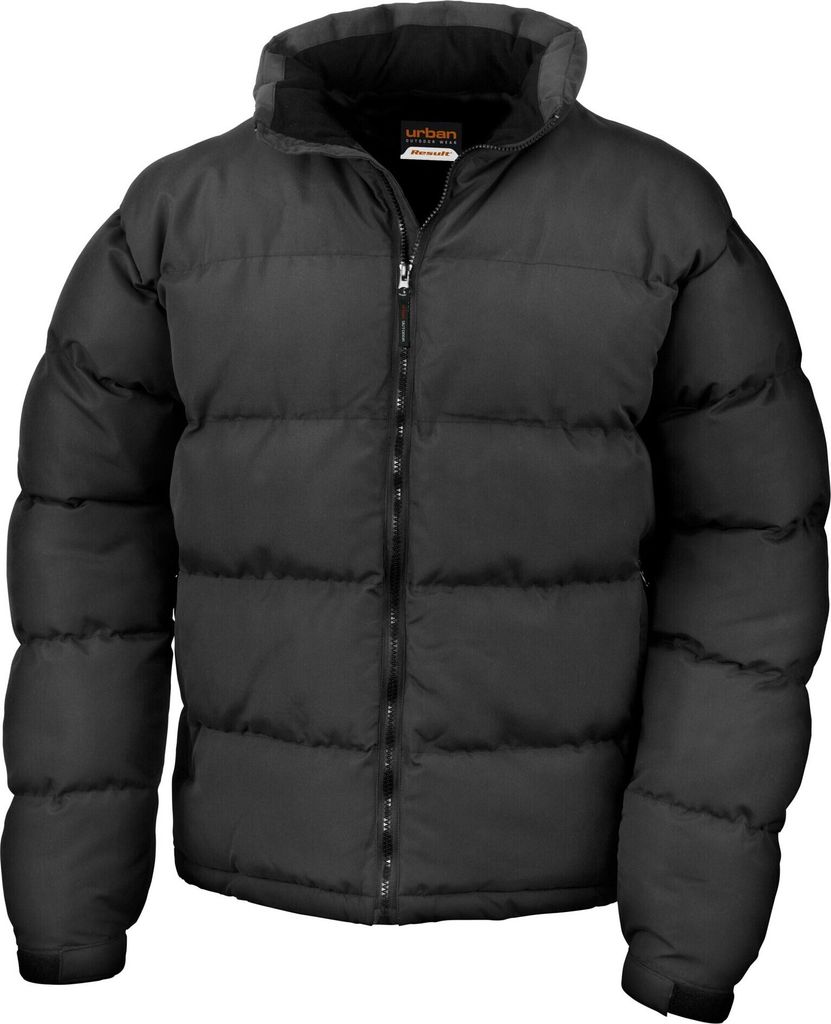 Result Urban - "Holkham Down Feel" Steppjacke für Herren/Damen Uni PC6918 (L) (Schwarz)