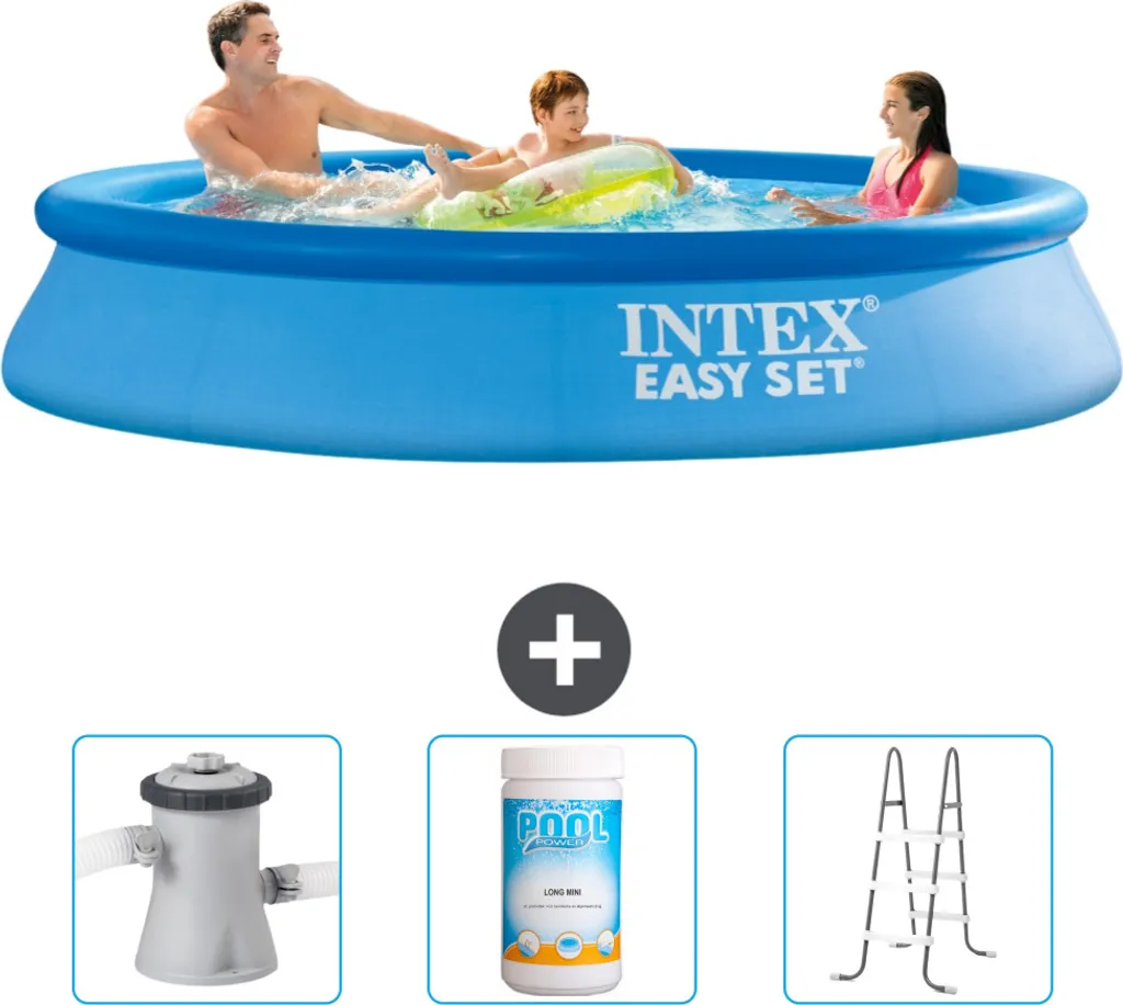 Intex Piscina Gonfiabile 305x61 | Estate in Famiglia | Pompa Filtro