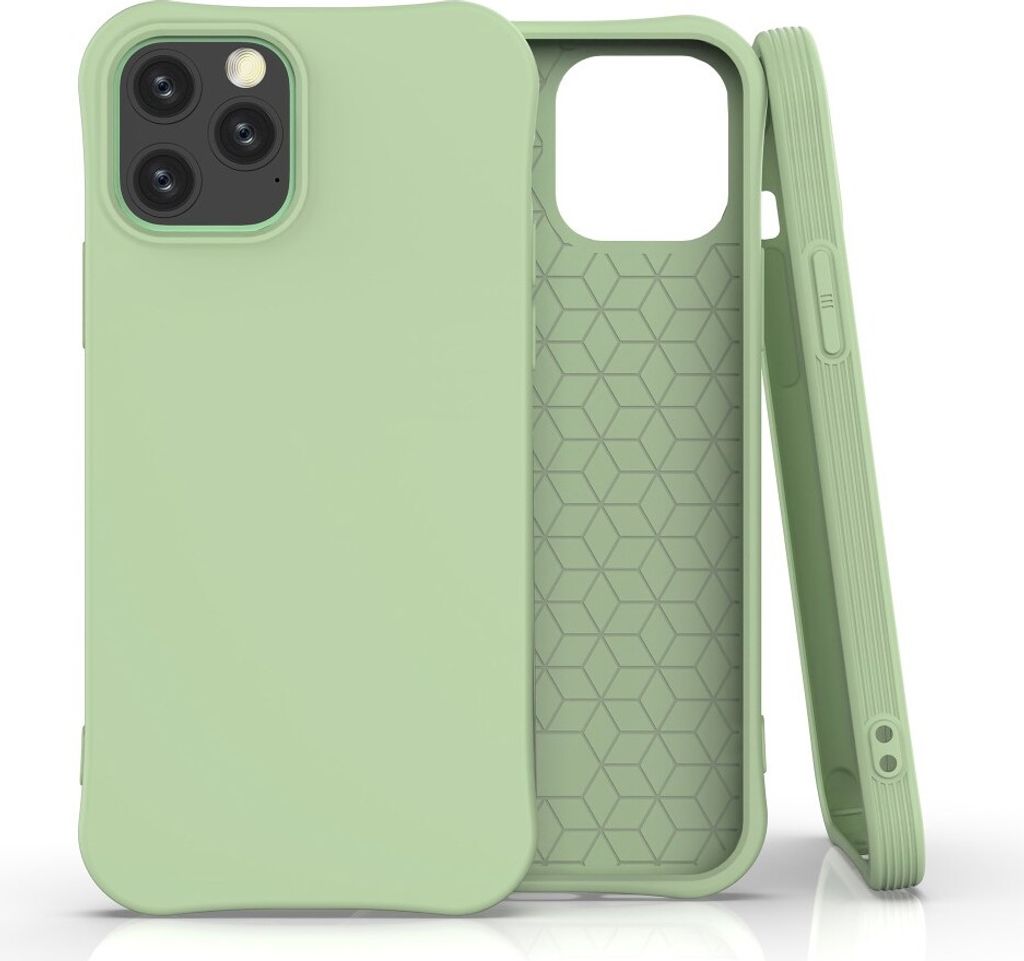 Peachy Softcase TPU Hülle Kompatibel mit iPhone 12 Pro Max - Grün