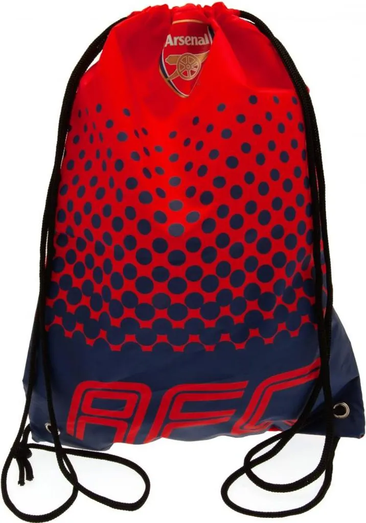 Sac à chaussures Arsenal FC rouge et blanc pour entraînement de foot
