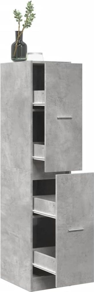 vidaXL Chemická skříňka betonová šedá 30x41x144,5 cm Obrázek produktu 