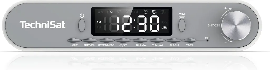 Poste de radio numérique TECHNISAT gris pour cuisine et petits espaces