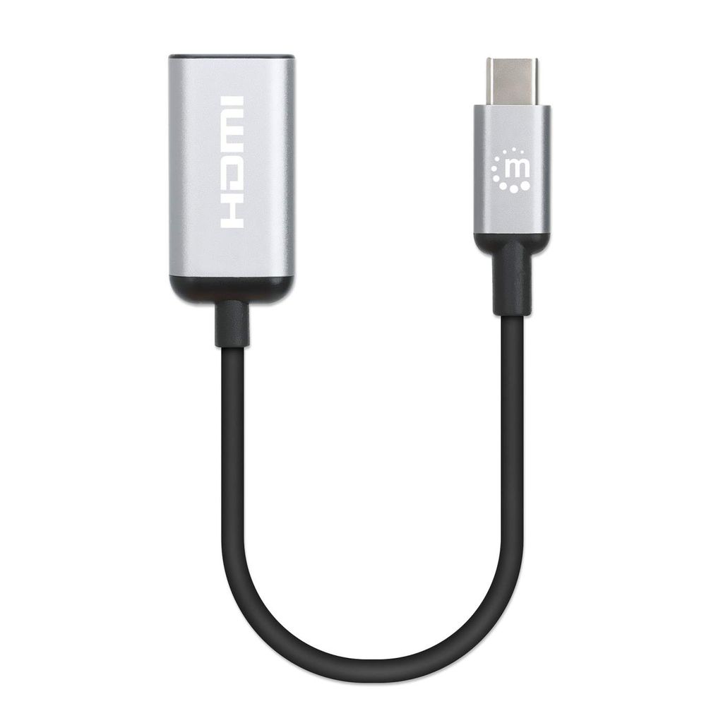 MANHATTAN 4K@60Hz USB 3.2 Typ C auf HDMI-Adapter 15cm Kabel Produktbild 